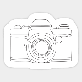 Camera, Minimalist design Sticker